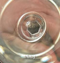 Baccarat France Crystal Wine Glasses Vintage Set of 6 Perfect Condition