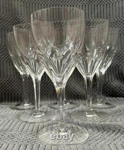 Baccarat France Crystal Wine Glasses Vintage Set of 6 Perfect Condition