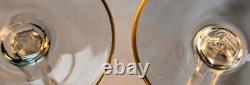 Baccarat France Directoire Gold Rim Vtg Highest Quality Crystal Wine Glass 6.5