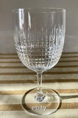 Baccarat France Nancy Water Goblet 6 3/4Glass Wine Discontinued Vintage EUC