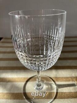 Baccarat France Nancy Water Goblet 6 3/4Glass Wine Discontinued Vintage EUC