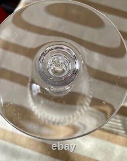 Baccarat France Nancy Water Goblet 6 3/4Glass Wine Discontinued Vintage EUC