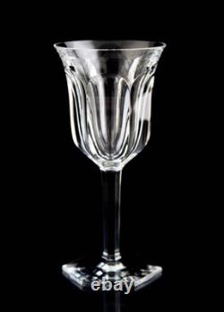 Baccarat Malmaison Claret Wine Glasses Set of 3 Vintage Crystal France Signed