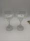 Baccarat Massena Crystal Wine Glasses 6.25 Set of 2 France Signed