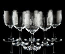 Baccarat Nancy Port Wine Glasses Set of 6 Vintage Elegant Cut Crystal France