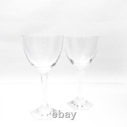 Baccarat Opera Crystal Wine Glasses 2-Piece Set, Clear, Vintage Elegance