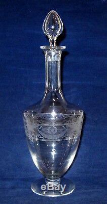 Baccarat Vintage Etched Decanter