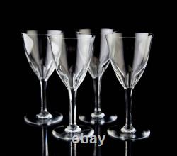 Baccarat Zurich Claret Wine Glasses Set of 4 Vintage Crystal France Signed
