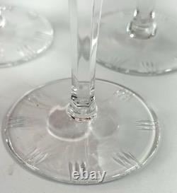 Beautiful Vintage Nachtmann 124 Collection Cranberry Wine Glasses Set of Six