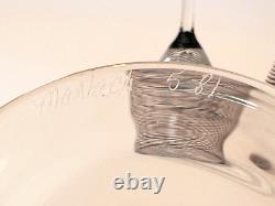 Beautiful Vintage Set Of 3 Steven Maslach Wine Glasses Signed Set! 1981 & 1984