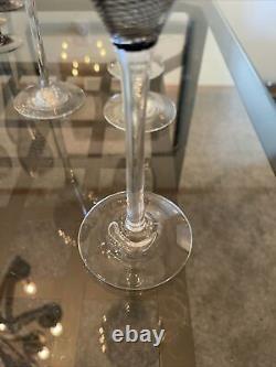 Beautiful Vintage Set Of 4 Steven Maslach Wine Glasses. Signed Set! 1983