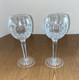 Beautiful Vintage Set of 2 Waterford Crystal Small Lismore Balloon Wine Glasses