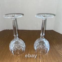 Beautiful Vintage Set of 2 Waterford Crystal Small Lismore Balloon Wine Glasses