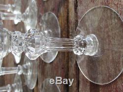 Beautiful Vtg Set Of 17 Etched Cut Crystal Wine-champagne-water Goblets-glasses