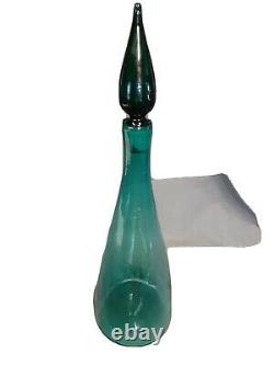 Blenko 1950's Hand Blown Vintage Art Glass Wine Decanter