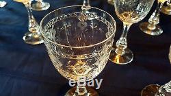 Boda Crystal Cut Glass Set Mac Guirlang by Fritz Kallenberg Wine Champagne