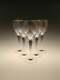 Bohemian Czech Iridescent Wine Glasses Set of 5pcs 1960s Drinkware Vintage