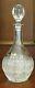 Bohemian Vintage Czech Crystal Wine Bottle 950 ML Hand-cut Queen Lace Glass