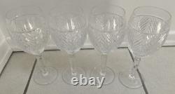 Brand New Ralph Lauren Wine Glasses Vintage Nobox Setof 4 Herringbone Crystal 8