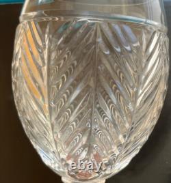 Brand New Ralph Lauren Wine Glasses Vintage Nobox Setof 4 Herringbone Crystal 8
