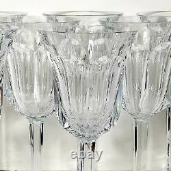 Buy 1-7 BACCARAT Malmaison WATER GOBLETS XL 8 Crystal Stemware VTG WINE GLASSES