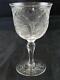C. 1900 Antique Stevens And Williams Engraved Wine Glass