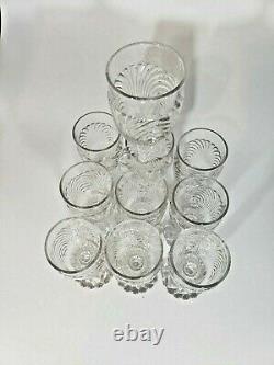 Cambridge Vintage Caprice Clear Wine Glasses 5 High Set of 10, No Chips/Cracks