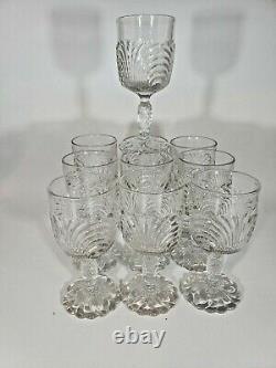 Cambridge Vintage Caprice Clear Wine Glasses 5 High Set of 10, No Chips/Cracks