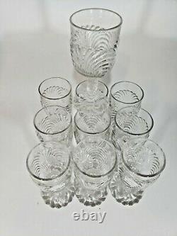 Cambridge Vintage Caprice Clear Wine Glasses 5 High Set of 10, No Chips/Cracks