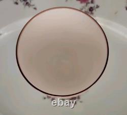 Carlo Moretti Blush Pink Over White Cased Stem 2 Wine Glasses & 6 Cordials MCM