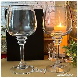 Claro Pottery Barn Wine Glasses Vintage Blown Barware Wine Glasses Poland 8.5