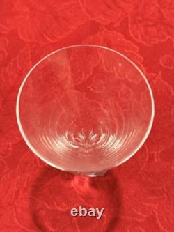 Classic Exquisite Josair Linda Pattern Crystal Wine Glasses Set Of 8 Vintage