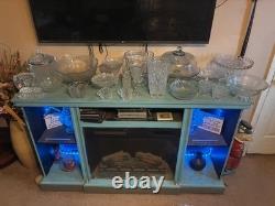 Clear crystal glasses vintage lot