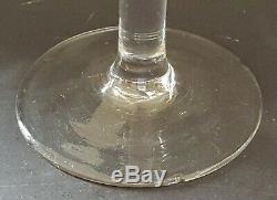 Clear glass vintage Georgian antique wine glass