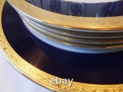 Collectable Vintage POLO Gold Rimed set of 12 8 plates 4 wine glass