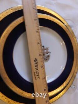 Collectable Vintage POLO Gold Rimed set of 12 8 plates 4 wine glass