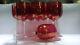 Cranberry goblets wine water tea 8 pc depression glass antique vintage red