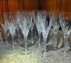 Cristal D'Arques J. G. Durand Vintage Set of 11x 24% Lead Crystal Stem Glasses