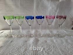 Crystal wine glasses vintage