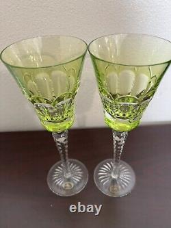 Crystal wine glasses vintage