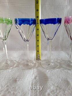 Crystal wine glasses vintage