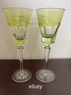 Crystal wine glasses vintage