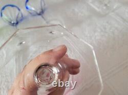 Crystal wine glasses vintage