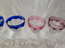 Crystal wine glasses vintage