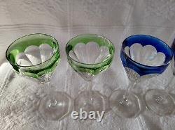 Crystal wine glasses vintage