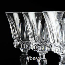 Cut crystal glass Cristal de Sèvres COLOMBIA white wine set of six vintage