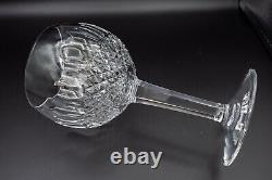 DAMAGED Waterford Crystal Colleen Tall Oversized Wine Glasses 7 1/2 H Set of 3