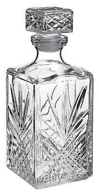 Decanter Vintage Glass Liquor Whiskey Crystal Wine Stopper Scotch Bar Bottle
