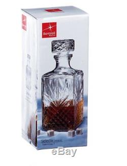 Decanter Vintage Glass Liquor Whiskey Crystal Wine Stopper Scotch Bar Bottle