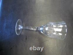 Depression Etched Floral Crystal Vintage Wine Glass Set Of 6